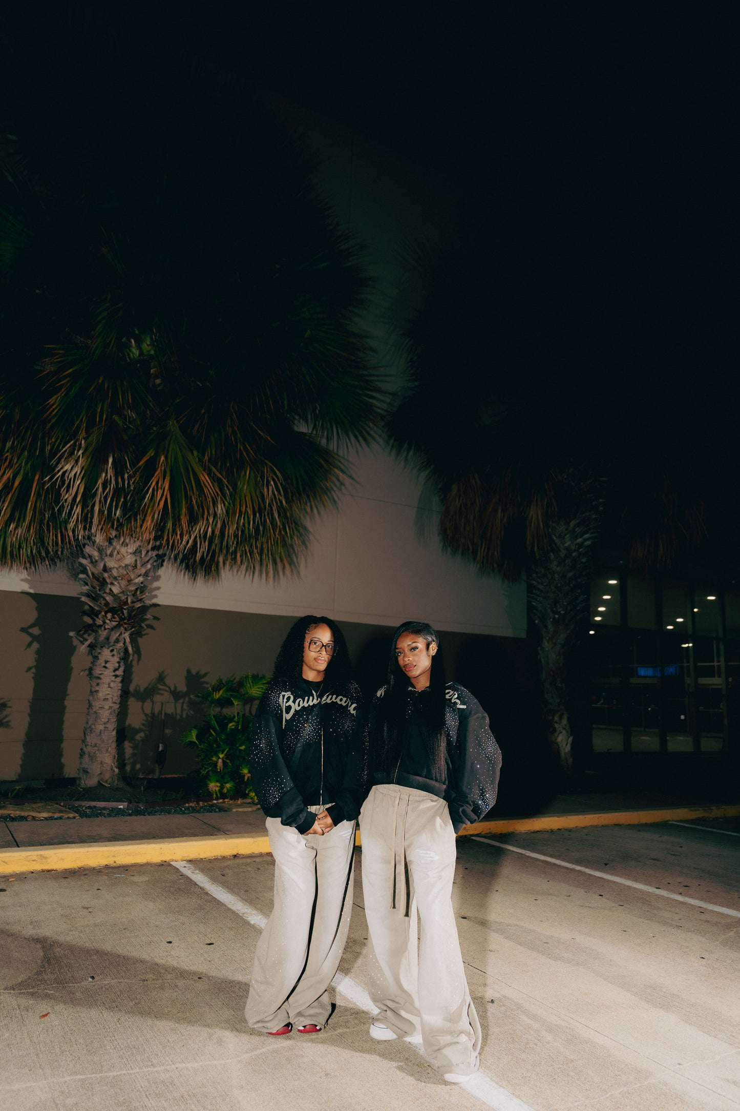 Nebula Rhinestone Sweatpants