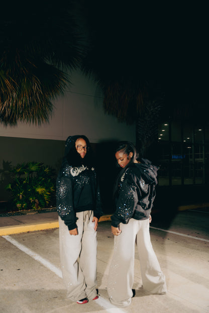 Nebula Rhinestone Sweatpants